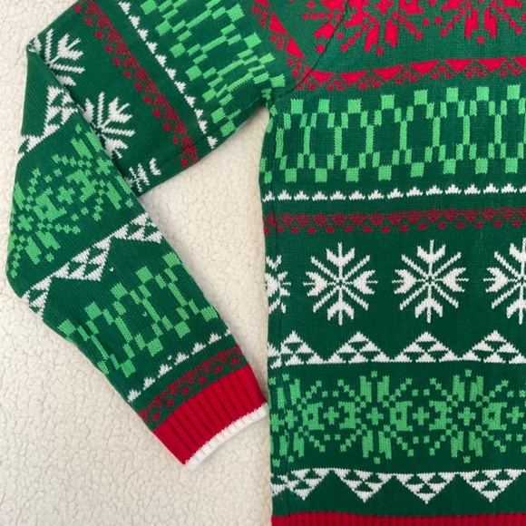 Blizzard Bay Men’s XL Pug Dog with Candy Cane & Jester's Hat Christmas Sweater - Picture 14 of 16